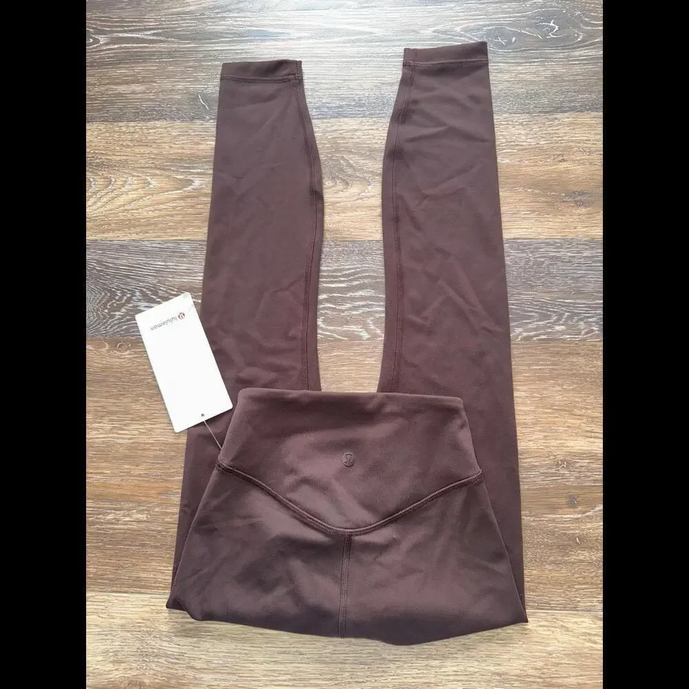 Lululemon Wunder Under Smoothcover High Rise 25” Espresso Size 0 NWT